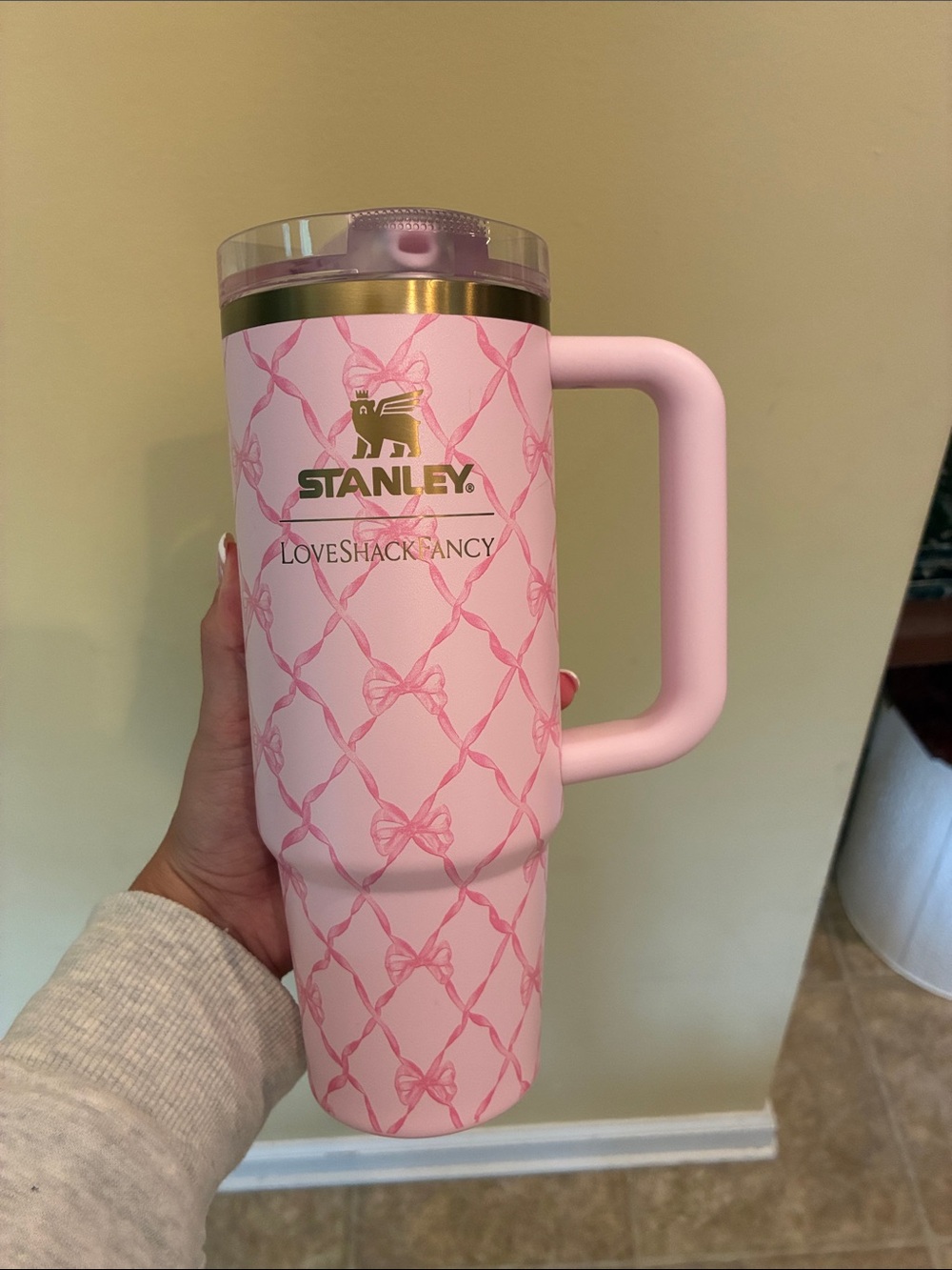 Stanley x LSF Pink Patterned Insulated Travel Mug
